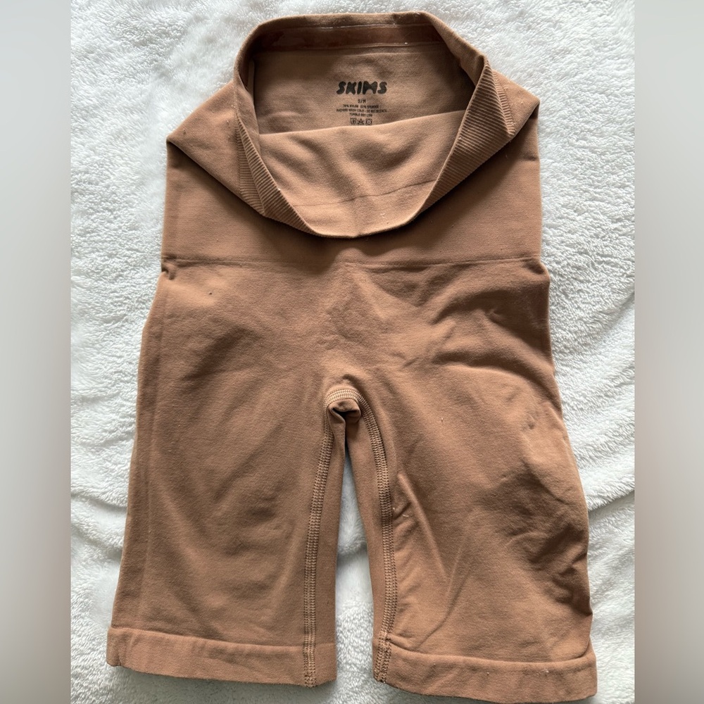SKIMS Brown High-Waisted Shapewear